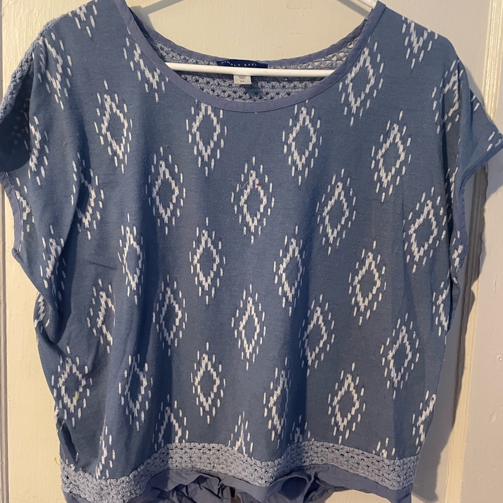 Light blue blouse